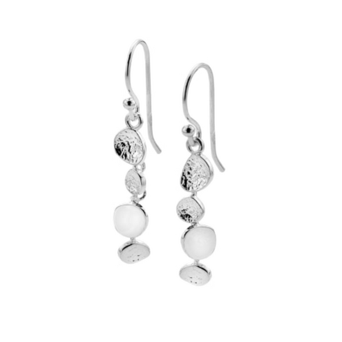 Silver waterfall earrings