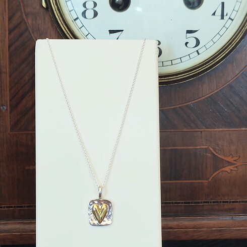 Square heart pendant