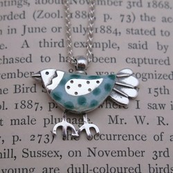 Blue bird pendant